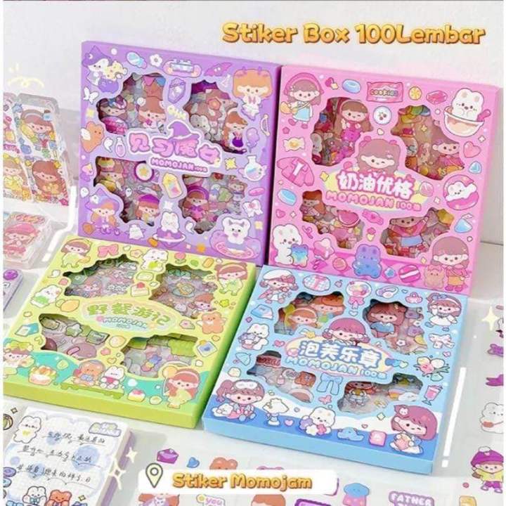 100%20Lembar%20Sticker%20kuromi%20all%20Color%20Stiker%20Viral%20Momo%20melody%20-%20Image%202
