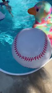 39-Inch Inflatable Balloon Air Model Large Volleyball Baseball Fun Games Childrens Toy Ball Pool Beach Lawn Party Props