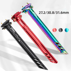 Honsun Pro Bicycle Seatpost Mountain Bike CNC Aluminum Alloy Road Bike Seatpost 27.2/30.8/31.6x380mm MTB Seatpost Black/Red/Colorful