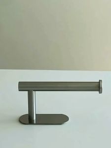 Self Adhesive Wall Hanging Portable Anti Skid Tissue Rack Stainless Steel Bathroom Paper Roll Rack