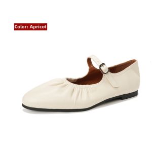 MIFEI | Silver Mary Jane Summer Flat Shoes