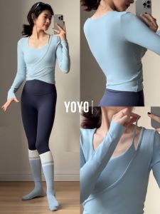 sui xin yu qie | New Spring/Summer Yoga Set Women Long Sleeve