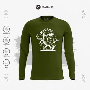 Madaha Kaos Baju Lengan Panjang Dry fit Jersey Olahraga Golf Guilty Pleasure