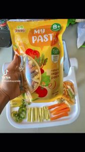 พาสต้าเกลียวผสมผัก 3 สี พาสต้าเด็ก (ผลิตจากวัตถุดิบธรรมชาติ 100%)