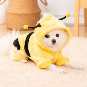 Cute Bee Styled Winter Dog Clothes