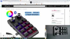 Bàn Phím Cơ Bluetooth 12 Phím 2 Nút USB Lập Trình Macro Có Thể Tùy Chỉnh Cho Chơi Game Và Photoshop Bàn Phím Mini Có Thể Thay Thế Nóng