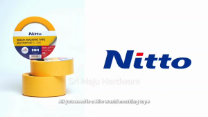 MAJU Nitto Washi Masking Tape Japan Technology Double Interior Side Painter Tape Label Note 50 Meter
