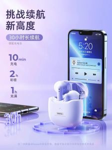 Original Long-Lasting Bluetooth Earphones for Oppo Find X7 Phone Compatible Wireless Half-In-Ear Stereo Sound Gaming Low-Latency