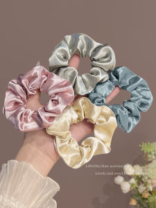 Simple Satin Hair Ties for Women Low Bun Elastic Durability Hair Bands Korean Style Fashion Accessories Summer New Arrival