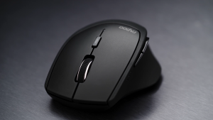 Rapoo MT550L Ergonomic Wireless Mouse – PAW3220 Sensor 4000 DPI Bluetooth 5.0 / 2.4G / Wired USB-C Rechargeable Multi-Device Control