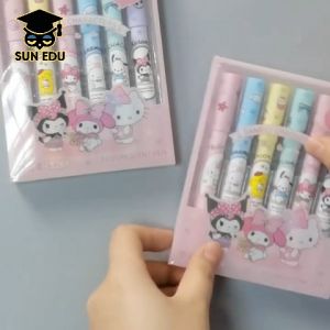 6 PCS 1 set Stabilo sanrio highlighter/ Stabilo pastel color cute penanda pewarna