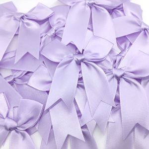 BỘ 50 85x85mm Satin Ruy Băng Nơ Cho Thủ Công Tặng Hoa Mũ Quần Áo DIY Thiệp Mời Đám Cưới Túi Trang Trí Tiệc