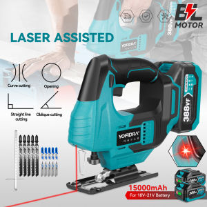 19mm Electric Jig saw Brushless Laser Saw Cordless Multifunction Woodworking Tool For Makita 18V Battery pins