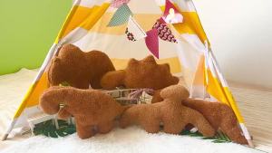 OXO New Product Dino Nugget Pillow Chicken Nuggets Dinosaur Pillow Tyrannosaurus Rex Stegosaurus Plush Toy Doll