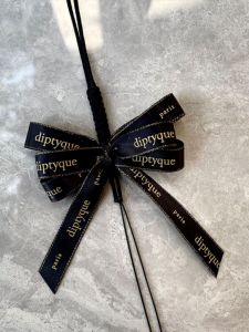 Diptyque Car Fragrance Black Ribbon Butterfly Knot Decorative Hanging Cord DIY Sewing Accessories Home Fabric Crafts