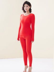 FINETOO | 2pcs Ultra-Thin Seamless Warm Underwear for Women High-Elasticity Long Sleeve Slim Fit Top Womens Lightweight Sleepwea Lingerie