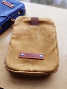 Large Capacity Oil Wax Canvas A6 Loose Leaf Notebook Zipper Organizer Handmade Journaling Supplies Simple Style Durable Cover