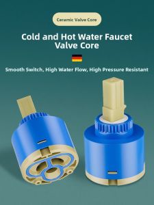 MONLEYTA | Full Copper Ceramic Kitchen Faucet Valve Core Universal Cold Hot Water Mixing Valve Sink Replacement Core Faucet Accessories