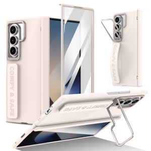 High End Lens Bracket Case for Samsung Z Fold 8 Ultra 7 6 Wrist Strap Shell-Film Integrated Hinge Protection Shockproof Cover