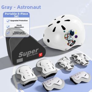 SUPER YOUNGSTER | Child Safety Gear Skateboard Set Knee Pads Elbow Pads Anti-Fall Bike Riding Helmet