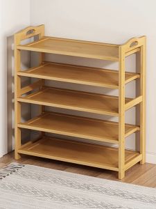 Bamboo Shoe Rack Organizer 5 Layers 20+ Pairs Of Shoes Storage Portable Living Room Wood Shoe Cabinet Shoe Organizer