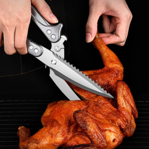 Kéo Nhà Bếp Bằng Thép Không Gỉ 304 Đa Năng Cắt Xương Gà Vịt Ngỗng Chắc Chắn