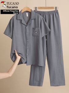 TUCANO | Breathable Simple Summer Sleepwear For Elderly Men