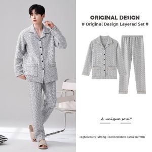 GONGDIE | Thermal Insulation Pajama Men Big Size