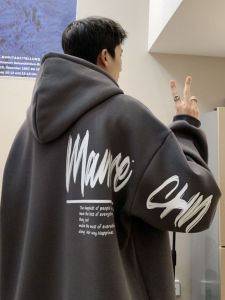 XIBAIYI | Heavyweight Cotton Hoodie for Men Autumn Winter