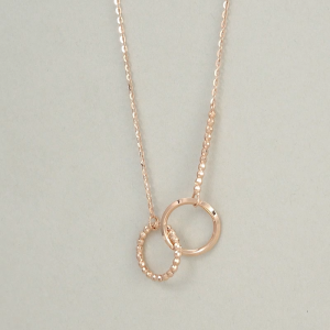 Chow Sang Sang 周生生 Minty Collection 18K Rose Gold Necklace 47cm 92684N FLASH SALE