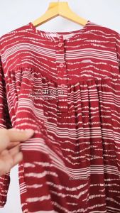 Midi dress jumbo busui bahan rayon premium terbaru 2025 adem lembut ld 115 130