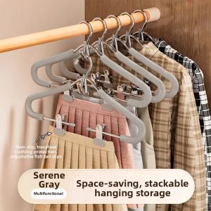 JINBOXI | Multifunctional Clothes Hanger With Clips For Dresses Pants And Hanfu