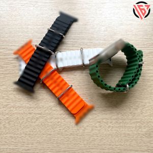 Dây silicone ocean cho đồng hồ thông minh ultra T700 T800 T900 T1000 T2000 T500 H11 mini logo táo... đủ size 38/40/41/42/44/45/46/49mm