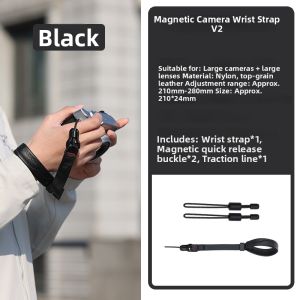 Ulanzi | Magnetic Quick Release Genuine Leather Camera Wrist Strap