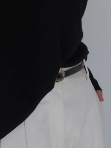 BGS- 601 Sabuk Ikat Pinggang Wanita Kasual Slim Basic Gesper Kulit Fashionable