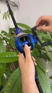 ร้านแนะนำ 8-25G/8-15LB รอกเบสพร้อมคัน FISHING ชูดคันเบ็ดตกปลา พร้อมรีลแคสติ้งตกปลา 19+1BB Metal spool แรงดึง - ส่งไวจากไทย