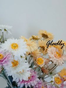 ช่อดอกเบญจมาศปลอม สูง 66cm - Gladly ดอกเดิมชั่นสำหรับความสวยงาม ดอกเยอบีร่า, ดอกไม้ปลอม, ดอกไม้ประดิษฐ์, ดอกไม้แต่งบ้าน