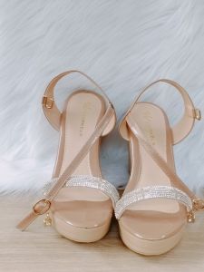 giày nữ SK 023. gót 8 phân. Nhị san đan. nhẹ chândễ mang. hàng VNXK. bảo hành 1 năm