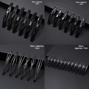 NING ZHOU | Black Steel Hair Fixing Clips