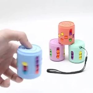 Funny AntiStress Colorful Magic Bean Rotating Toys Creative Cube Learning Finger Spinning for s Children Stress Relief Toy