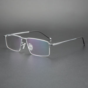 MOKCHEON | Lightweight Half-rim Titanium Eyeglasses