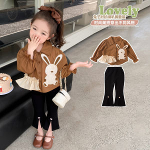 Kids Girls Clothes Set Long Sleeve Cute Shirt With Split Pants 2 Pieces Causal Outfits Kids Terno For Girls