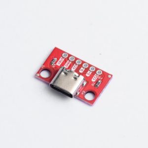 1-5PCS USB Type C Connector Board 3.1 Serial Basic Breakout Female Connector Breakout Board Red Adapter Board