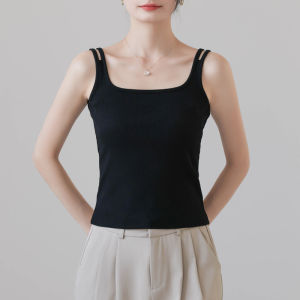 MOCHU | Women Red Innerwear & Outerwear Strap Tank Top Cotton Summer