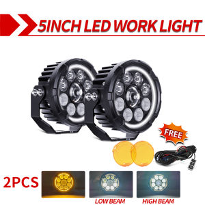 CO LIGHT LED Work Auxiliary Headlights 5inch DRL For Motorcycle 12-80V High/Low/Strobe off-road use Moto Fog Light 3500K 6500K
