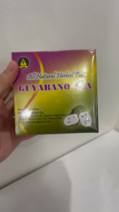 SGB Guyabano Tea All Natural Original (20 Tea Bags) | Pure Dried Soursop Leaf Infusion | Caffeine-Free Herbal Tea Antioxidant for Uric Acid Flush Hypertension Support & Daily Immunity Defense | Plant-Based Wellness Health Drink