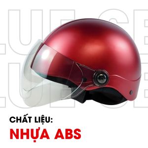 Mũ bảo hiểm 1/2 Nửa đầu BLUE SEA - A104K - Có kính thời trang - Sơn cao cấp - Hàng chính hãng