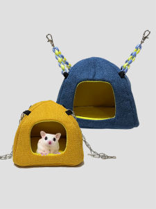 Winter Warm Cotton Nest for Hamsters Guinea Pigs Parrots Hedgehogs 3D Hanging Design Pet Bed Cozy Cave Style Shelter
