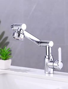 304 Stainless Steel Faucet 360 Degree Rotating Sink Balcony Modern Rotatable One Handle Home Hotel Mop Pool Basin Sink Kitchen Faucet