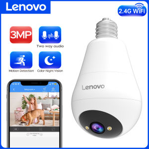 Lenovo Bulb E27 Wifi Surveillance Camera Color Night Wireless Baby Monitor Auto Tracking Indoor Security Monitor Mini IP Camera